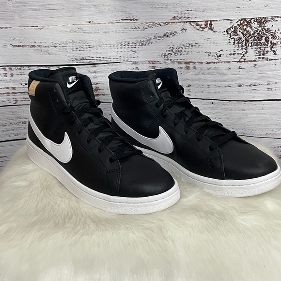 New Mens Nike Court Royale 2 Mid Black Size 10.5 - Picture 3 of 10